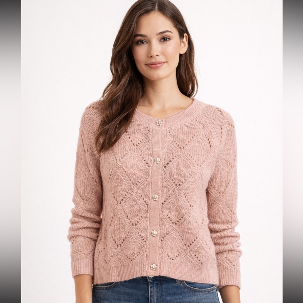 Simons Blush Knit Cardigan